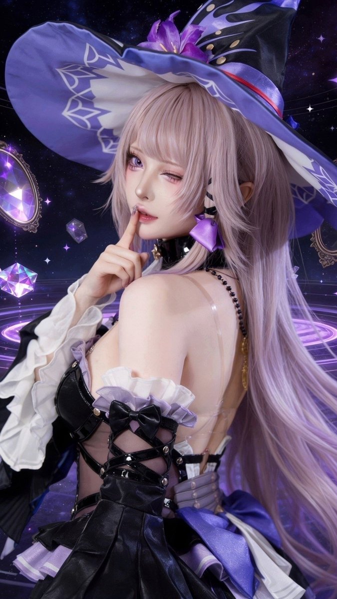 bearbearcos's tweet photo. Mirror mirror on the wall, who's the fairiest, most beautiful genius in the universe? Hmph, as if I need your opinion... Its already a known fact that it could be none other than me 👸🏻

鏡よ、鏡よ、鏡さん。宇宙で最も美しきである天才は誰? フン、聞くまでもないわ... 私以外他ないわ...

魔镜魔镜、谁是宇宙上最漂亮最聪明的天才之一? 哼、非用问... 除了自己还有谁 🥱

Honkai Star Rail Madam Herta The Herta Cosplay 崩坏星穹铁道 大黑塔 黑塔女士 cos 崩壊スターレイル マダム ヘルタ コスプレ