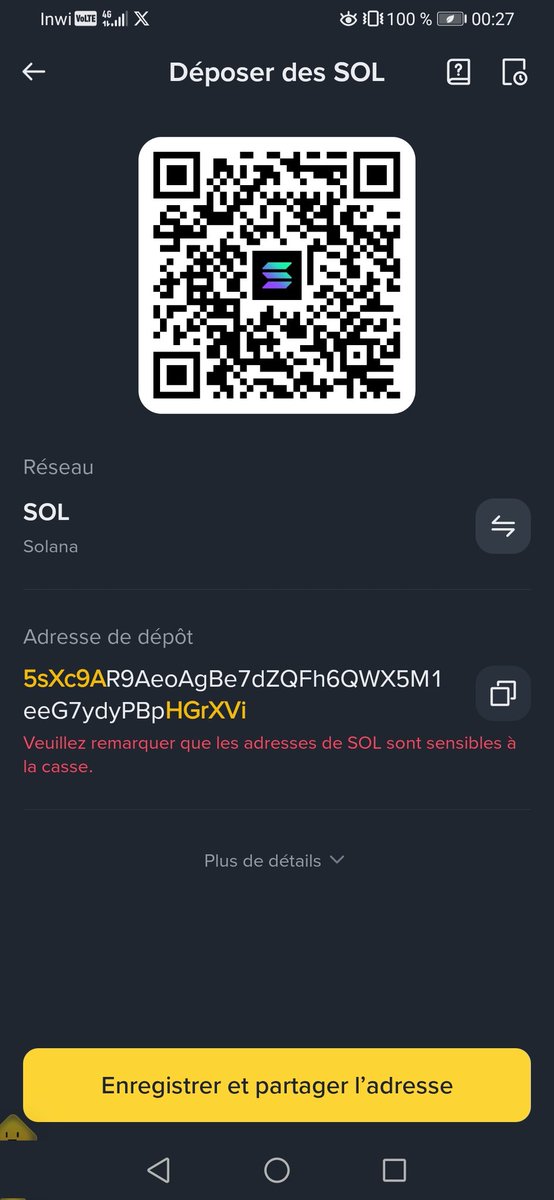 Mouhcinewp's tweet photo. @CRYPTOKSA 5sXc9AR9AeoAgBe7dZQFh6QWX5M1eeG7ydyPBpHGrXVi https://t.co/I2NulO1BHS