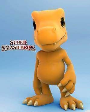 Hazelbasil1924's tweet photo. @MagicMushMM Had to look it up but was so happy to see this render was still floating around.

But I was fully convinced Agumon was going to be in Smash 4 https://t.co/rAf0OgSoQT