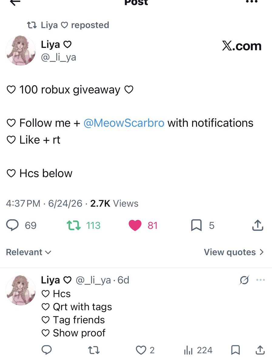 blossungz's tweet photo. @_li_ya @MeowScarbro done! qrt hc done as well! https://t.co/N0m5OmJp6A