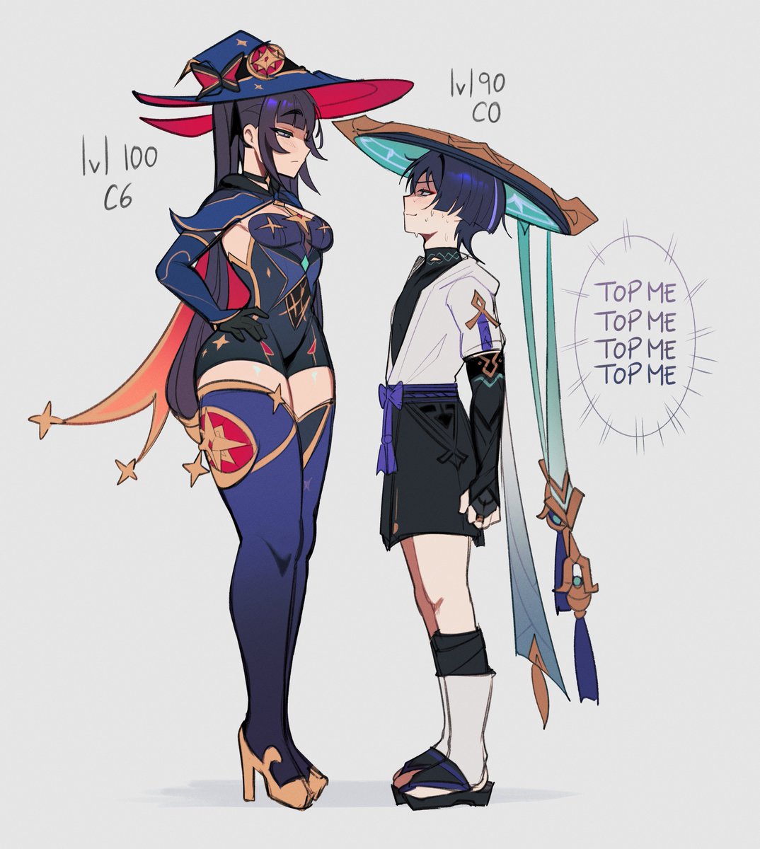 lewdmemeh's tweet photo. Problematic dps gap 😔 https://t.co/CyA6cvP87K