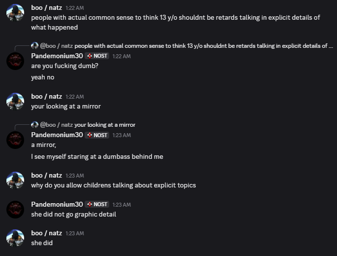 Pand3m0nium30's tweet photo. Yeah uh I have no words on how to describe how much of a dumbfuck Natz is being, just read. https://t.co/Z5xv9Y5NSi