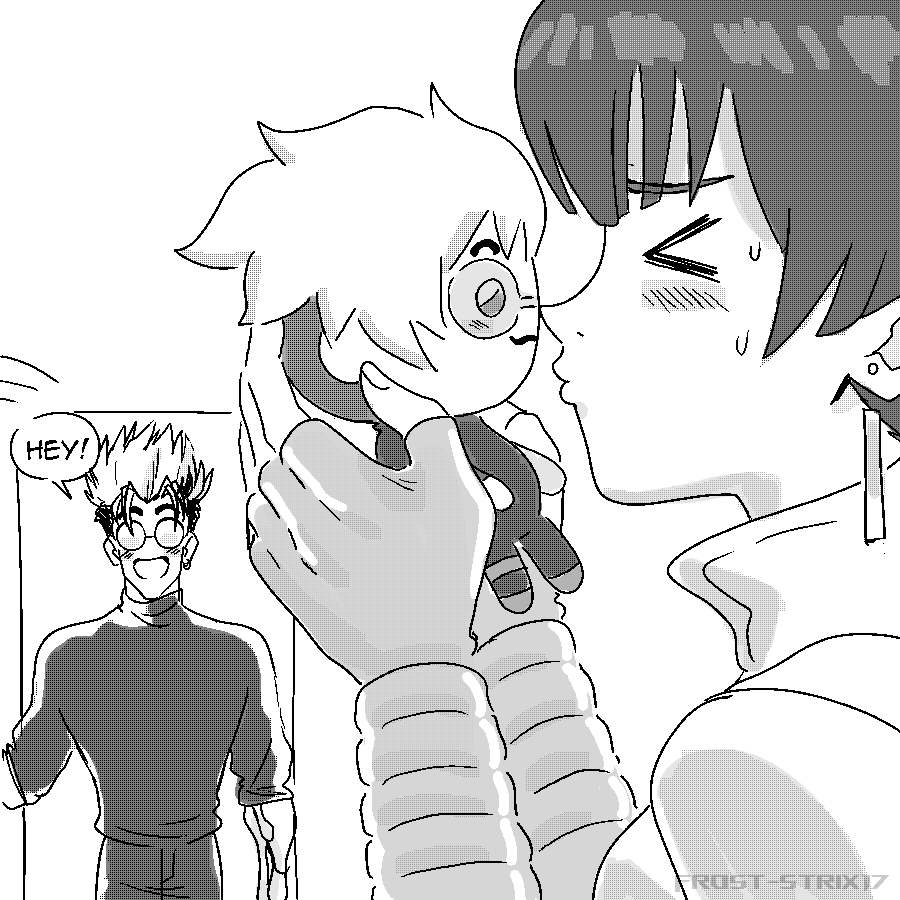 Frost_Strix17's tweet photo. Meryl no, Vash yes. #Trigun #Vashmeryl https://t.co/Vfz7m2MjUt