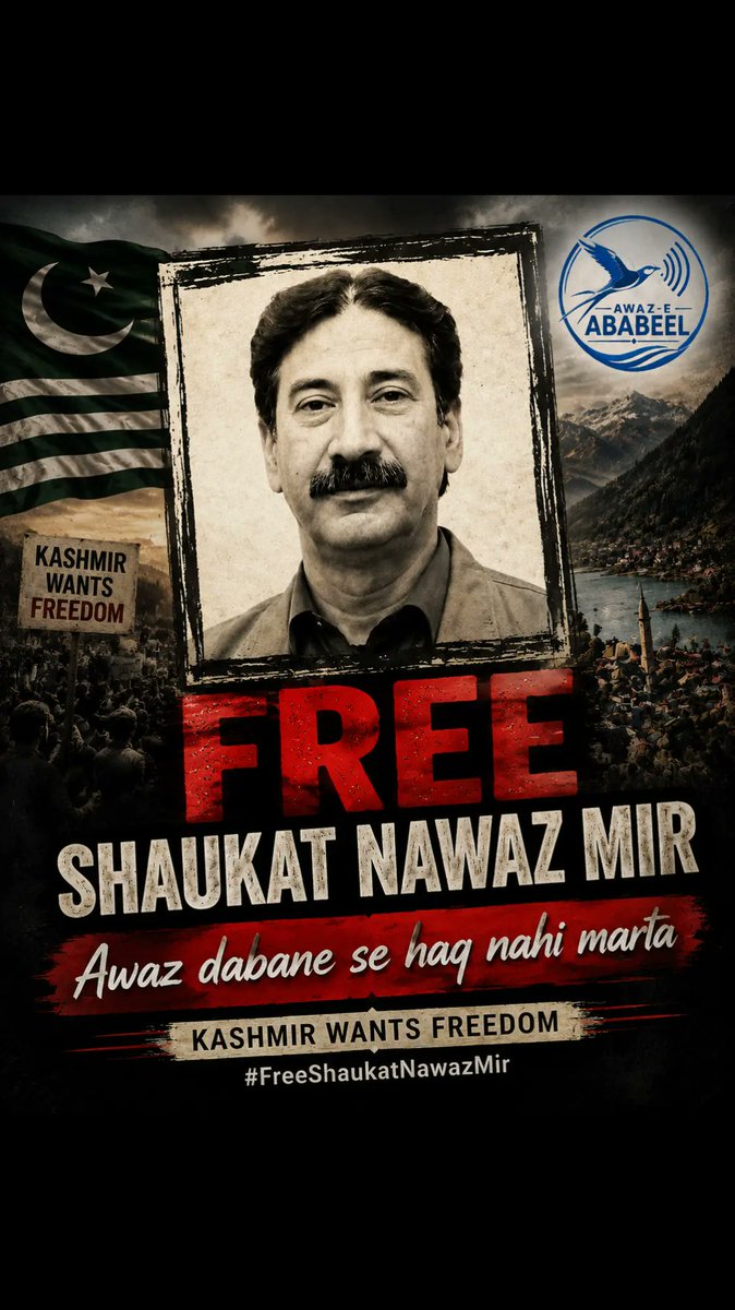 AsharAmin9's tweet photo. آواز دبانے سے حق کبھی نہیں مرتا۔ تاریخ گواہ ہے کہ سچ کو جتنا دبایا جائے وہ اتنا ہی مضبوط ہو کر سامنے آتا ہے۔ ظلم وقتی ہوتا ہے مگر حق ہمیشہ باقی رہتا ہے۔

#AwazDabaneSeHaqNahiMarta
#Kashmir
#Insaf
#HaqAurSach
#FreedomOfExpression https://t.co/ugADFAtPYX