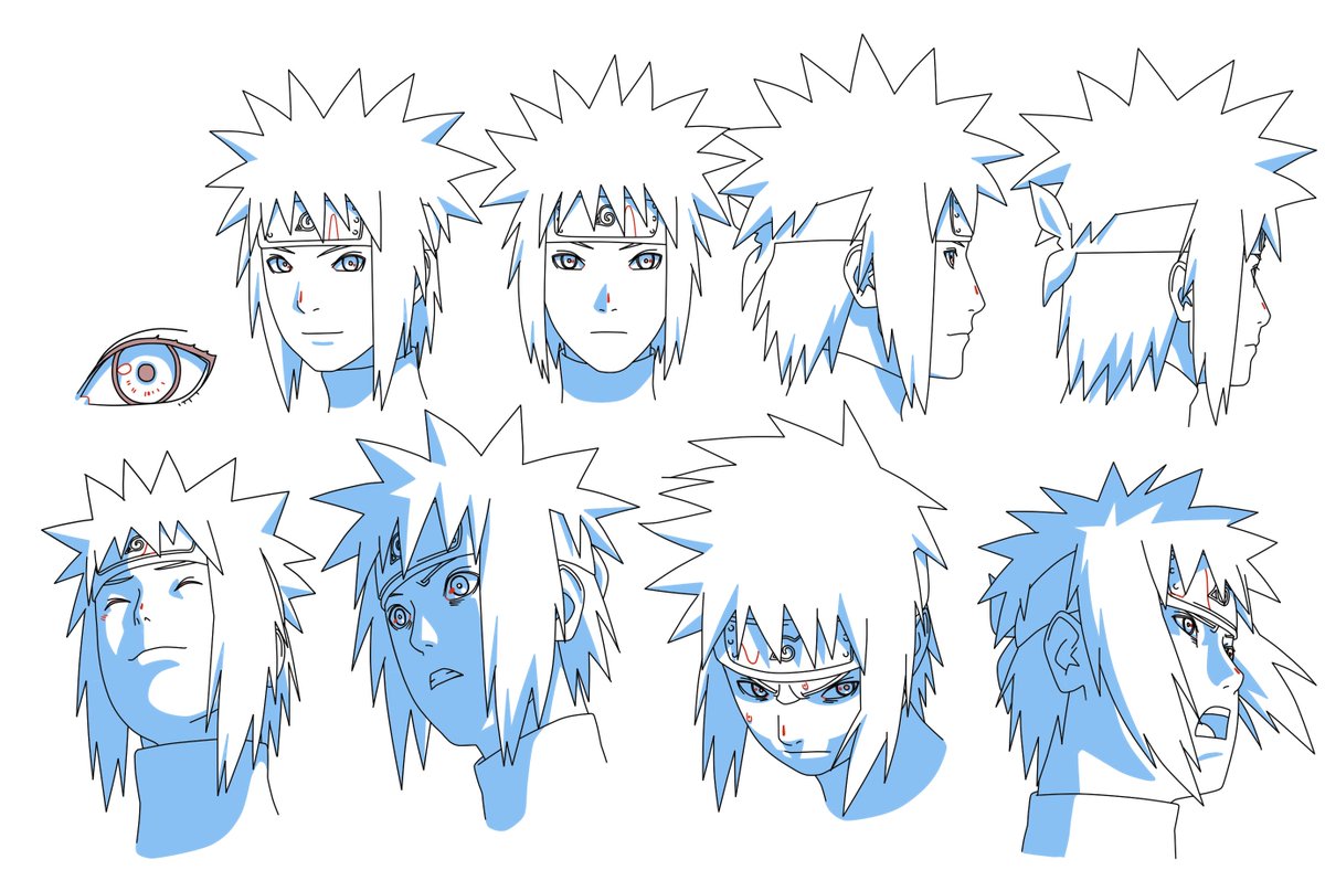 Aizawa_aiminn's tweet photo. I was going through my gallery and I released I never showcased this version of the settei of Minato with his headband, so here u go enjoy ^^ https://t.co/37yQim4qW8