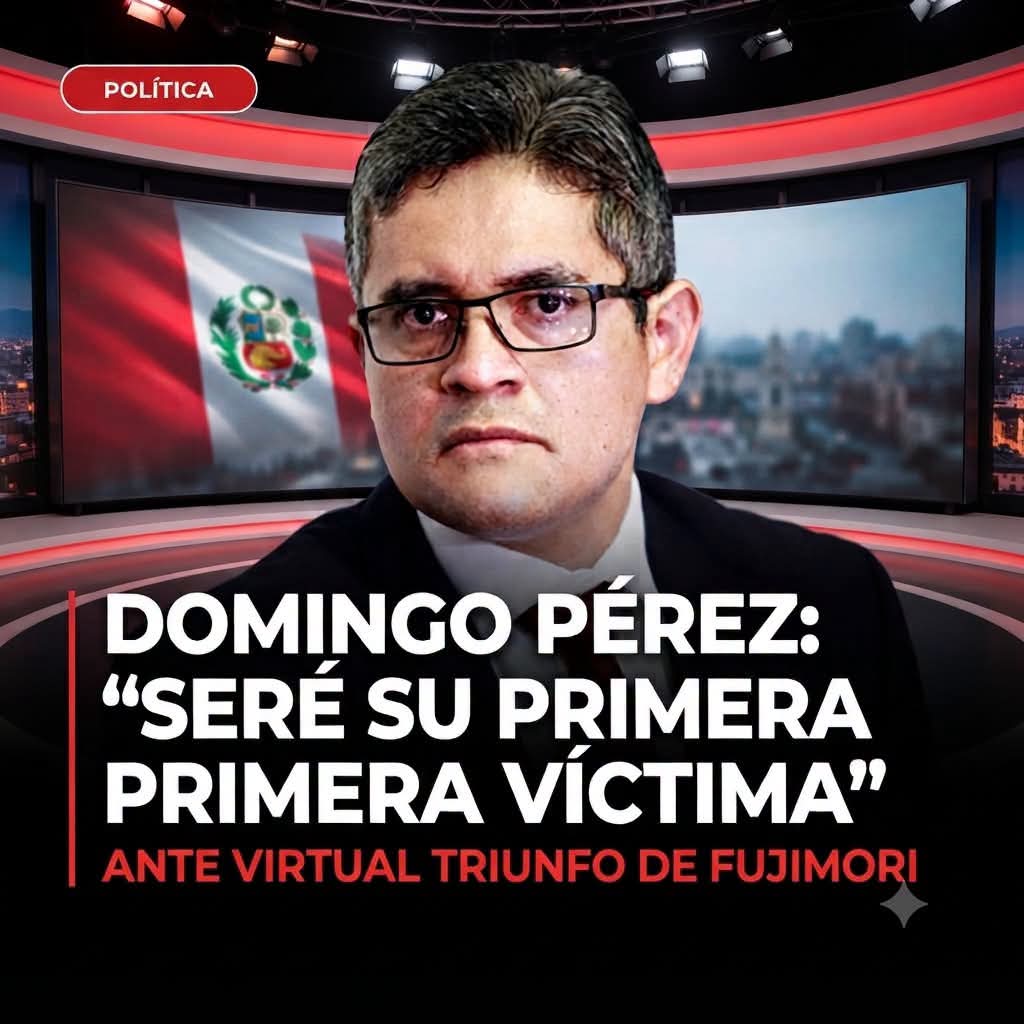 hablapee's tweet photo. **DOMINGO PÉREZ ADVIERTE: “SERÉ SU PRIMERA VÍCTIMA” ANTE VIRTUAL TRIUNFO DE FUJIMORI.

El fiscal José Domingo Pérez se pronunció ante los resultados preliminares que dan una ventaja virtual a Keiko Fujimori en la contienda presidencial. https://t.co/4OeU51yipH