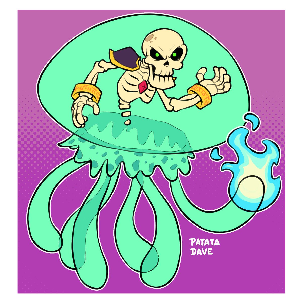 MrPatataDave's tweet photo. LA MEDUSA MAGICA! Un mago fue consumido por una medusa?
#cartoon #medusa #mago #yellyfish #wizard https://t.co/lWcmUbp5Xn