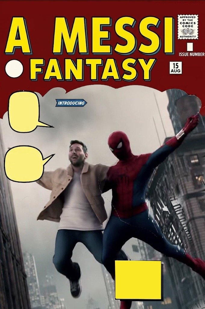 TankRaul's tweet photo. Como nadie hizo el chiste de mezclar "Amazing Fantasy" con Messi?? https://t.co/PsqpbTxoY2
