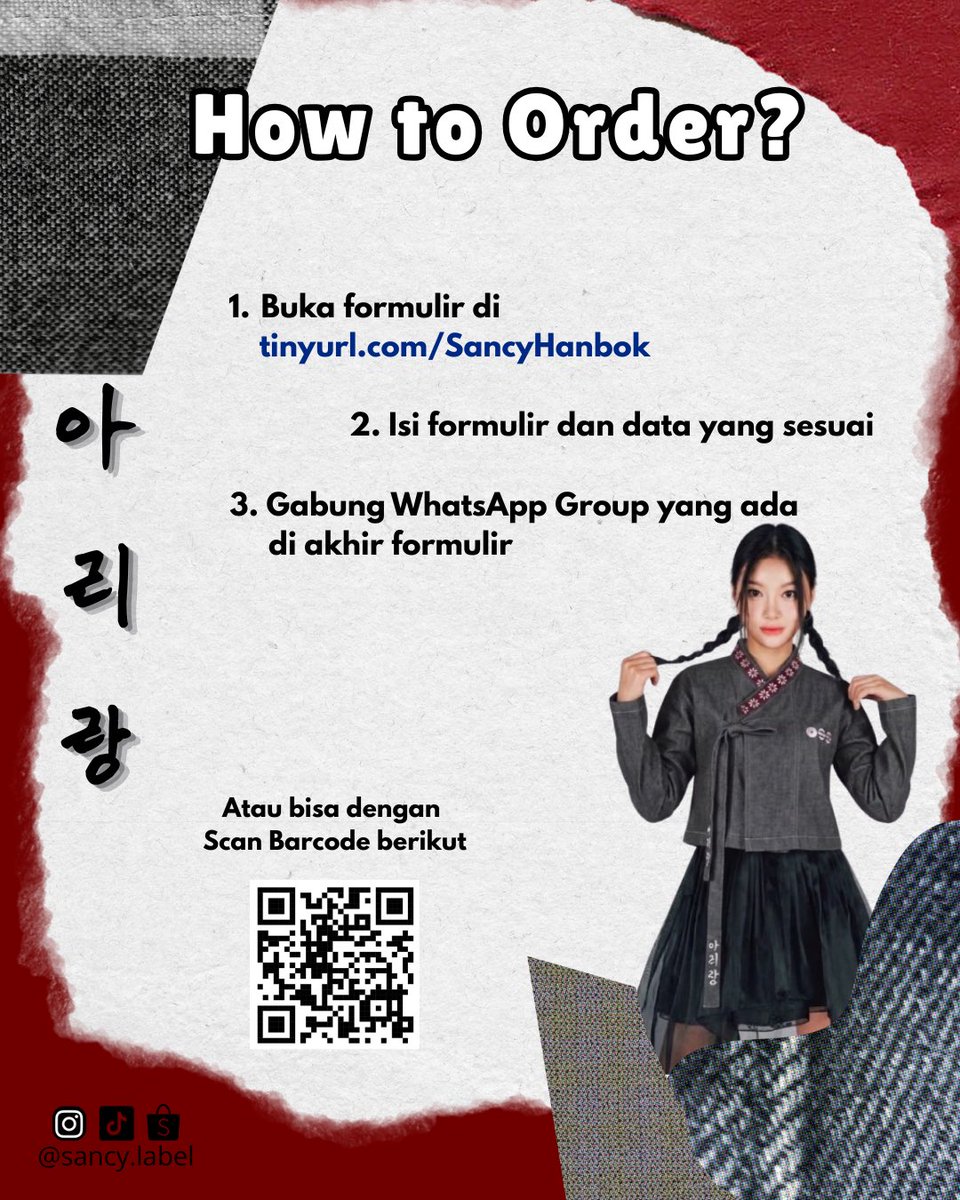 alidiarchive's tweet photo. Open Pre-Order Arirang Modern Hanbok

Size and price :
LD 98 : 185k
LD 110 : 205k
LD 120 : 235k

Pre-Order 26 Juni - 20 Juli 2026
Estimasi pengiriman Agustus akhir

tags Hanbok Arirang BTS Modern Hanbok Outfit Konser BTS Jakarta https://t.co/bksaifOGYW