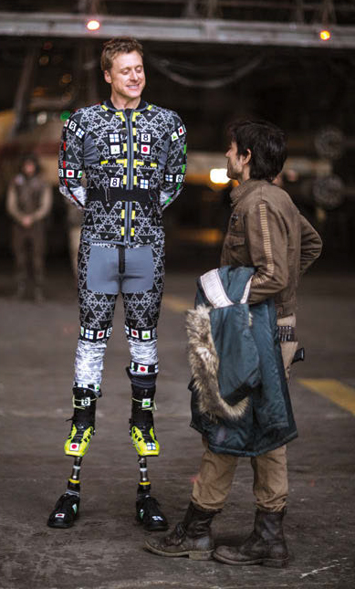 CobaltArsenal's tweet photo. Alan Tudyk and Diego Luna on the Base One/Yavin hangar bay/Base One set at Cardington Airfields during the filming Rogue One: A Star Wars Story. https://t.co/mK1l6BjsFL