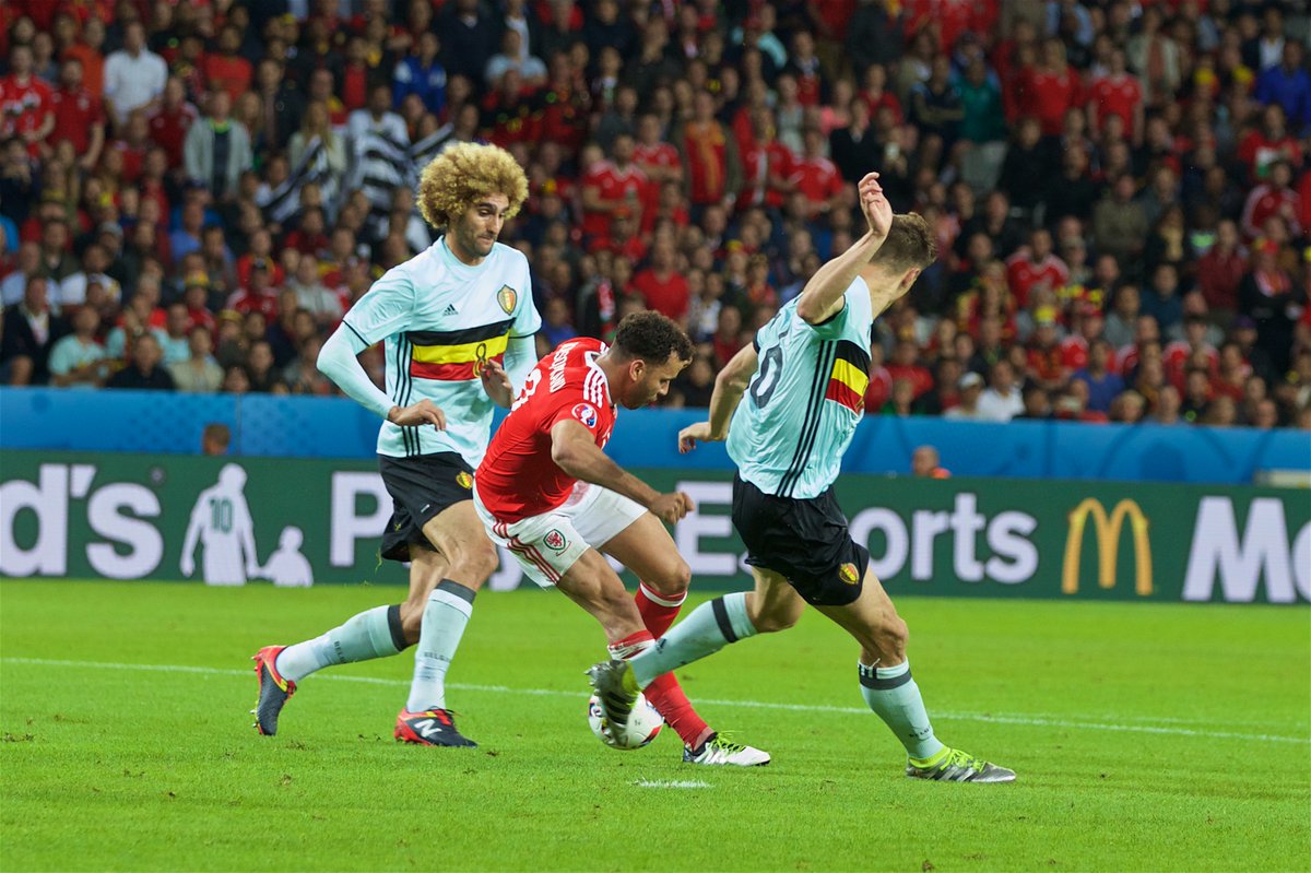 Cymru's tweet photo. 🗓️ On this day in 2016...

We booked our place in the #EURO2016 semi-finals with a 3-1 win over Belgium in Lille. 😍 https://t.co/c9gYV68Rya