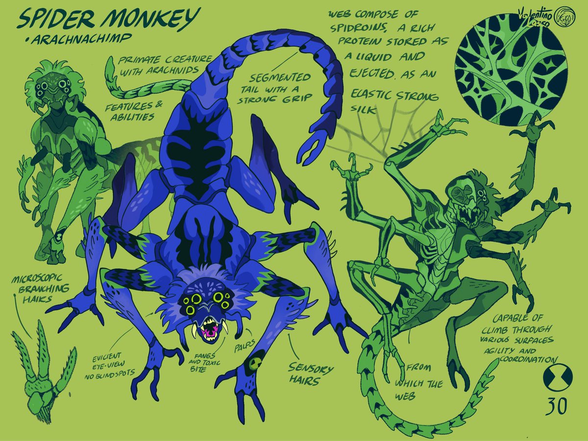 valentino_lasso's tweet photo. BEN•10 ALIEN redesigns: 30
❇️SPIDER•MONKEY❇️ https://t.co/ltakTOY4Un