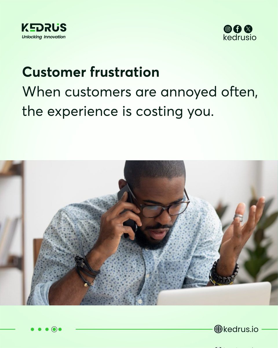 KedrusIO's tweet photo. • Customer frustration.

These are not small issues.
They usually point to a process that needs fixing. https://t.co/J9nwWZq4bl