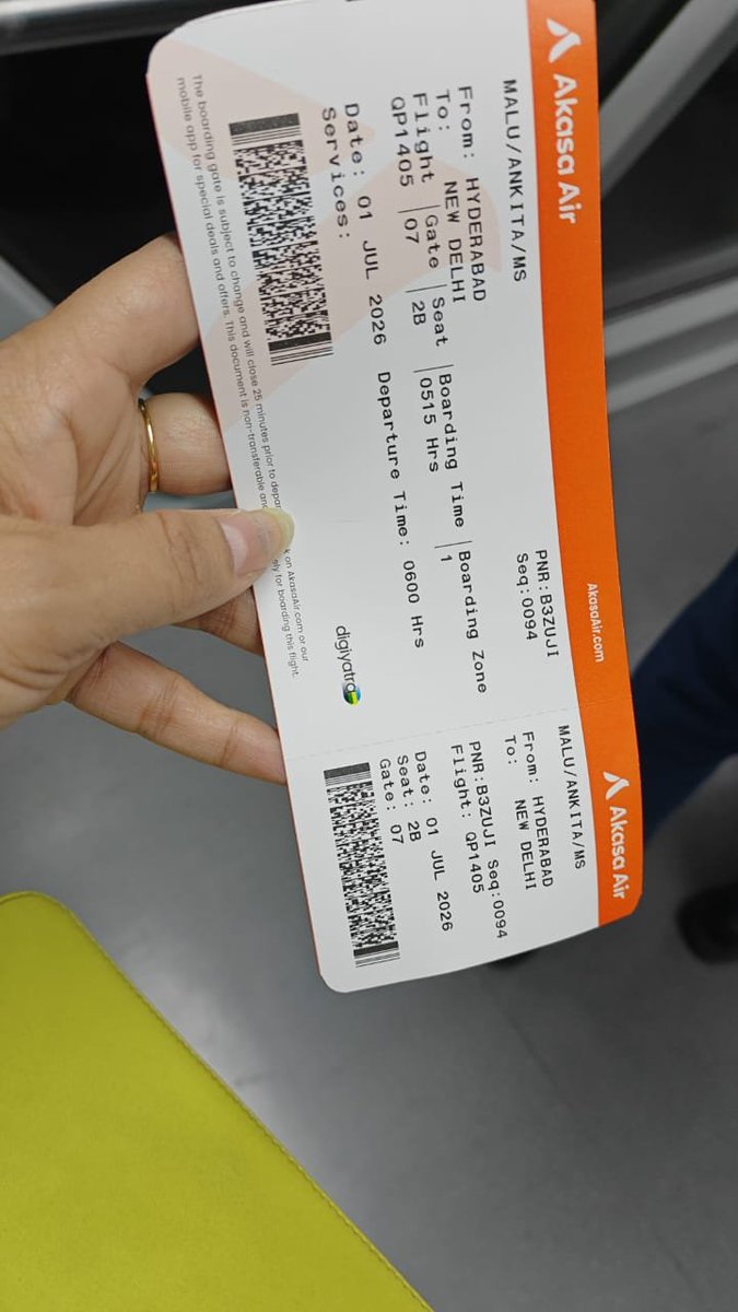 ynahata's tweet photo. Dear Team, we were asked to pay an additional amount for 3 kg, but when we requested a bill, we didn't receive one. I'm unsure how this amount is justified. @AkasaAir https://t.co/ggHfgdkAND