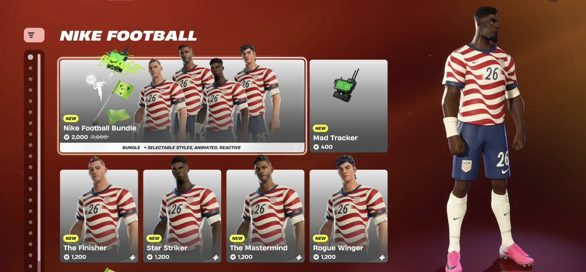 Mr_Slost503's tweet photo. Las nuevas skins de fútbol del mundial ya disponible! Nueva tienda de fortnite! No olvides apoyar tus compras usando nuestro código Walter_SL en la tienda de Fortnite! Te agradecería mucho si me regalas tu apoyo ya que para mí es muy importante si me apoyas♥️

#Fortnite
#FortniteLeaks
#FortniteCh7S3
#FortniteChapterSeven