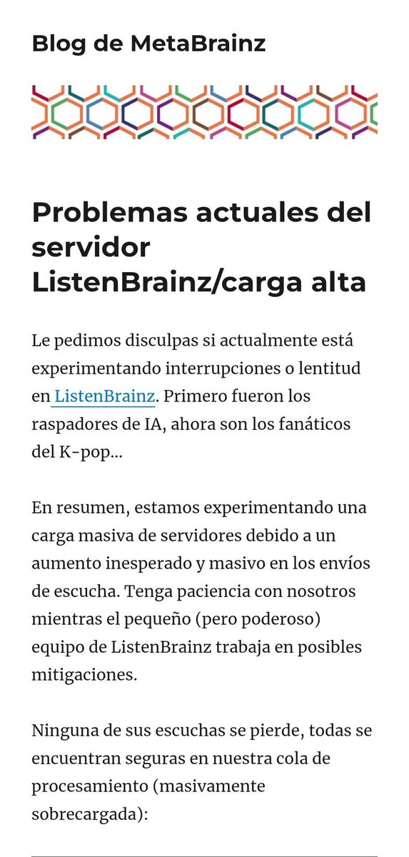 godynamigth's tweet photo. Ahora last fm no es el único sitio web que es problemático con nosotros ahora también se une a la lista ListenBrainz xd 
Yo sé lo complicado que es armar un sitio web con muchos usuarios pero no son las formas de dirigirse bye,los únicos amables con nosotros fueron musicat xd https://t.co/7pypx3xBpQ