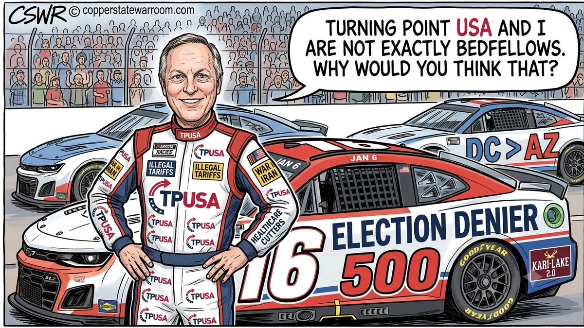 copperstate2026's tweet photo. Extremist @andybiggs4az is trying to distance himself from the extremists at Turning Point! Good luck, Andy! https://t.co/Llu18A0emt