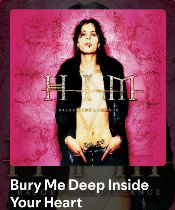 kissfromhades's tweet photo. bury me deep inside your heart - HIM , honestly HIM is just our band.. they have so many songs that are literally #haday which is why whenever i post haday the caption is always one of their songs https://t.co/Mv2e5V4zdc