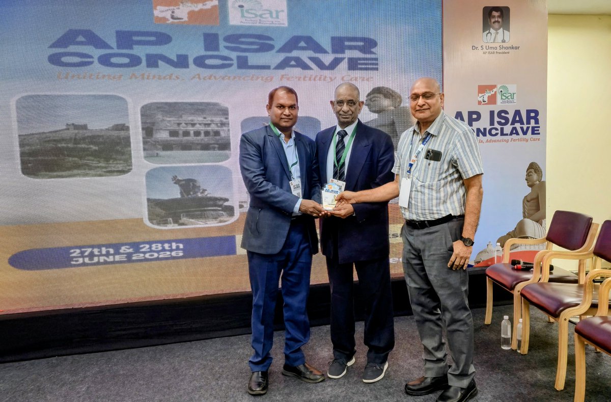 DipankarSatish's tweet photo. Honoured to present "Sperm DNA Fragmentation – Myth or Fact? Treatment Options" at ISAR-AP Conference, held at Guntur Medical College (27–28 June 2026) #ISARAP2026 #MaleInfertility #SpermDNAFragmentation #Andrology #ReproductiveMedicine #MedicalEducation #DrSatishDipankar https://t.co/NYVZVjbDLZ