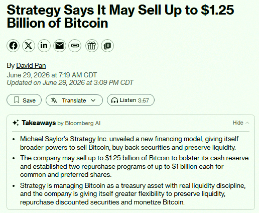 _toramaru_09's tweet photo. マイケル・セイラーのStrategy $MSTR、最大12.5億ドル分のビットコイン$BTCを売却するかもっていう噂があるらしい🚨 まさか本人、両方の腎臓もう売っちゃったんじゃない？🤔 https://t.co/NsDysoWtik