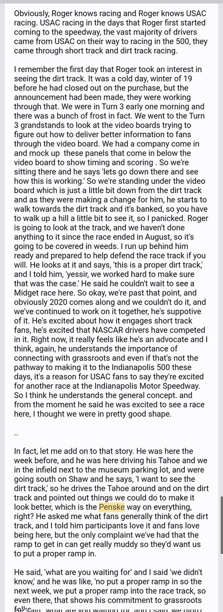 MattWeaverRA's tweet photo. The story appeared in the BC39/Brickyard IMS program in 2021 but here's the transcript of my conversation with Doug on the topic. https://t.co/fR2IKqp2bh