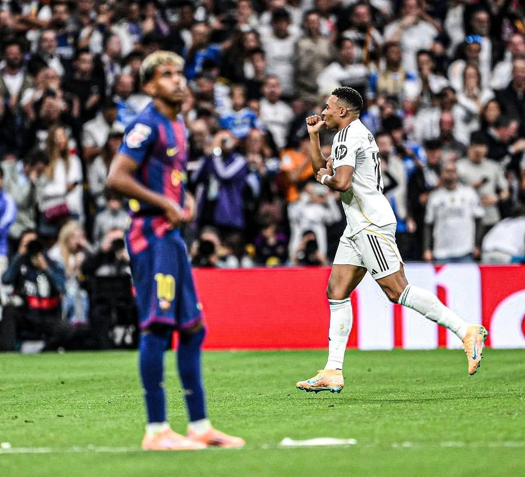 theMadridZone's tweet photo. 🚨 George Weah: “Kylian Mbappé is a phenomenon.

Is he better than Lamine Yamal? Everyone knows Mbappé is FAR AWAY.” https://t.co/NiUyBKnW9a