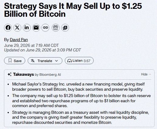 mitaki1225's tweet photo. マイケル・セイラーのStrategy、$MSTRが最大12.5億ドル相当のビットコインを放出するかもって話が出てる🚨 もう腎臓2つとも売ったのかな？🤔 https://t.co/Wp0WSz1dKo