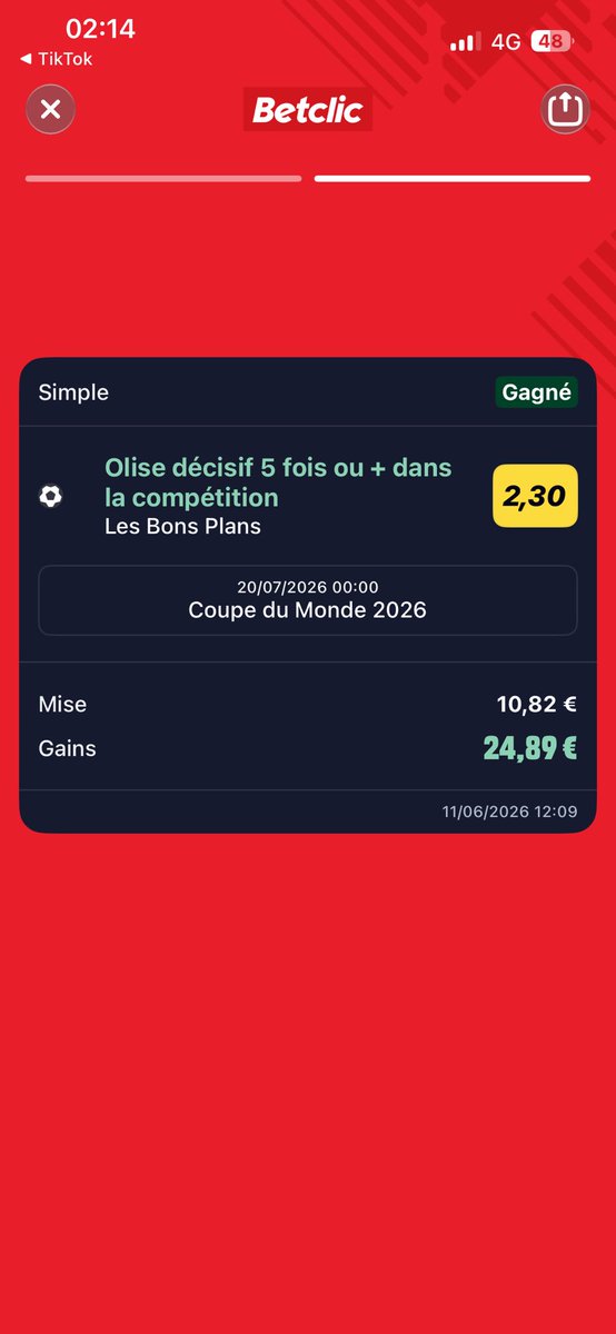 krprono_'s tweet photo. @Betclic Merci betclic 🙏🏼 https://t.co/ePsBIh7vJn