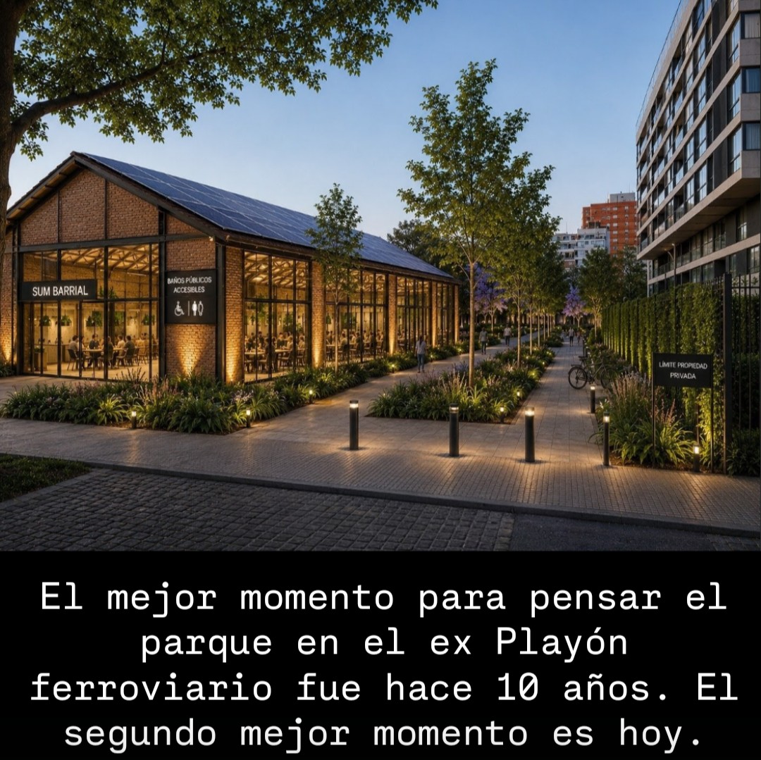 estacion_parque's tweet photo. - Prolongación del Parque Ferroviario Colegiales hasta Virrey Avilés, con salida a la calle Vidal
- Mínima intervención edilicia y máxima recuperación de suelo verde absorbente
- Restauración integral del galpón del lotes 11, conservando su identidad. 
MAS NATURALEZA 
MAS BARRIO https://t.co/6altXOnp2h