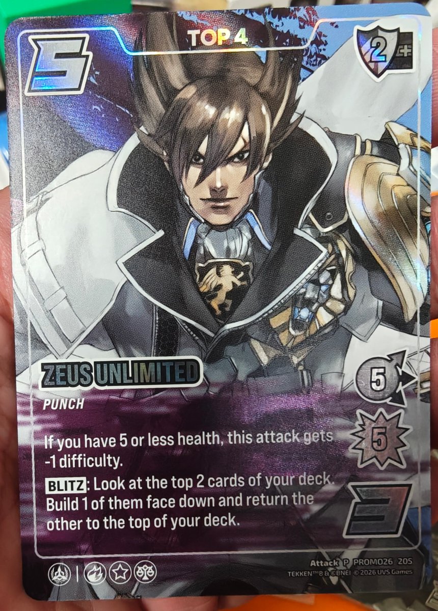 gicorgo's tweet photo. I bought some of the Tekken 8 promos  that just came out for Universus since we didn't get a Local Championship for Round 3 and 4 in our area, sadly.

Very sick cards! https://t.co/dEBs19jFKU
