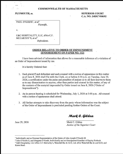 little_foot777's tweet photo. Idk what's gonna happen tomorrow at this hearing but whoever "informed the judge" of a "leak" needs to be the one writing an affidavit and coming into court to give testimony. And so far, the ONLY ONE I've seen talking about it and acting as if they know anything about it, is Kate Peter. *shocked Pikachu face* Get her ass in there to give testimony. 

Oh, and btw, this "leak" is about the affidavit Proctor had in court last time he tried to get out of his depo and the court said "Whoever wrote this isn't qualified to make this determination. He is to appear tomorrow for his deposition." That affidavit, not the texts, not the "panic attack", none of that.

READ THE DOCUMENT. Everyone involved in the case is to give their own written affidavit testifying whether they did or didn't leak Proctor's affidavit. I haven't seen shit about it so I believe it's either bullshit or it came from inside the house. Just my opinion. 

You ever heard that old saying: "He who smelt it, dealt it." I feel like that applies here. You could also use "Thou doth protest too much" Either one works. 
😂😉
#FKR #FreeTurtleboy #JudgeGildea #TheLeak #Proctor