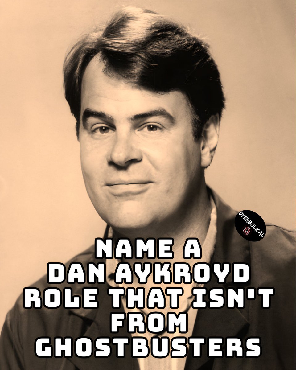 RetroMoviesDB's tweet photo. Happy Birthday Dan Aykroyd.

Name a role of his not from Ghostbusters 👻 https://t.co/1SG5jO9Vxg