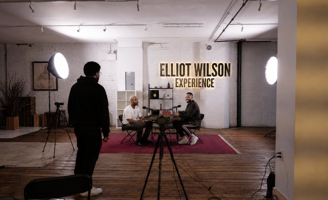 thestoptv's tweet photo. Just finished filming the 1st episode of Season 2 of The Elliott Wilson Experience. Big Stop, not the little on. https://t.co/uZlrkusQcC