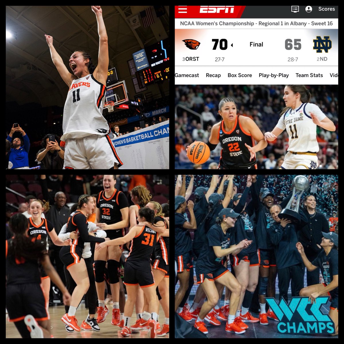 TheRealFoto88's tweet photo. Every Oregon State WBB moment is great! But here is just a few of the most recent in a long list of great memories! #GoBeavs #WBB #OregonState https://t.co/0K8JHOc83v