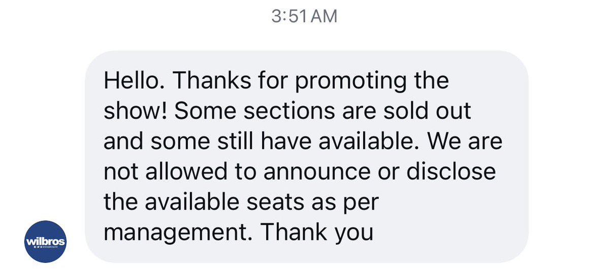 yurangsonyeo's tweet photo. RE: 4Ward in Manila ticket sales progress check

I asked the organizers if it’s possible to have a progress check for ticket sales (i.e. to at least show the percentage of the number of seats available per tier) but they said that they’re not allowed to do so as per management. https://t.co/3qHwAfnNIs