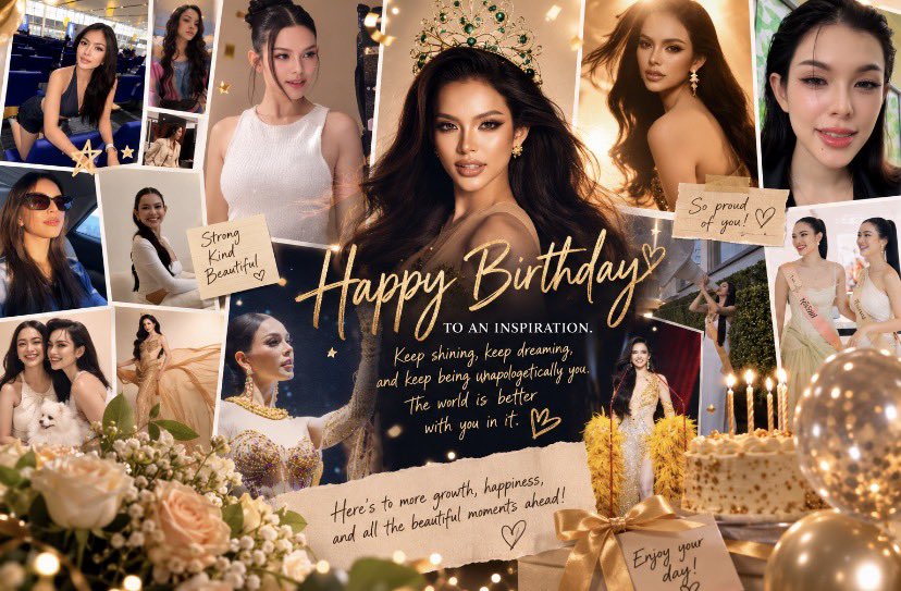 DayDreaminh7x1's tweet photo. May this year bring you everything you’ve been working so hard for. Happy Birthday you deserve the world. 🎂🎉🥳🌟🤍

ANGELICA 23rd BIRTHDAY
#Angelica23rdTheNewChapter 
#แองเจลิกา #Angelica https://t.co/CDh9aKqNPV