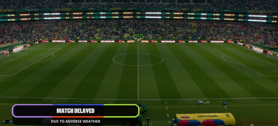 Guerreduardo's tweet photo. ⛈️Dieciseisavos de Final
⛈️México🇲🇽 vs Ecuador🇪🇨
🏟️Estadio Ciudad de México🇲🇽
⛈️Partido demorado debido a condiciones climáticas adversas
⛈️Match Delayed due to adverse weather
⛈️Empezará a las 9 de la noche, hora local
⛈️Fuentes: DSports, Telemundo, Win Sports https://t.co/V6GSUkUODw