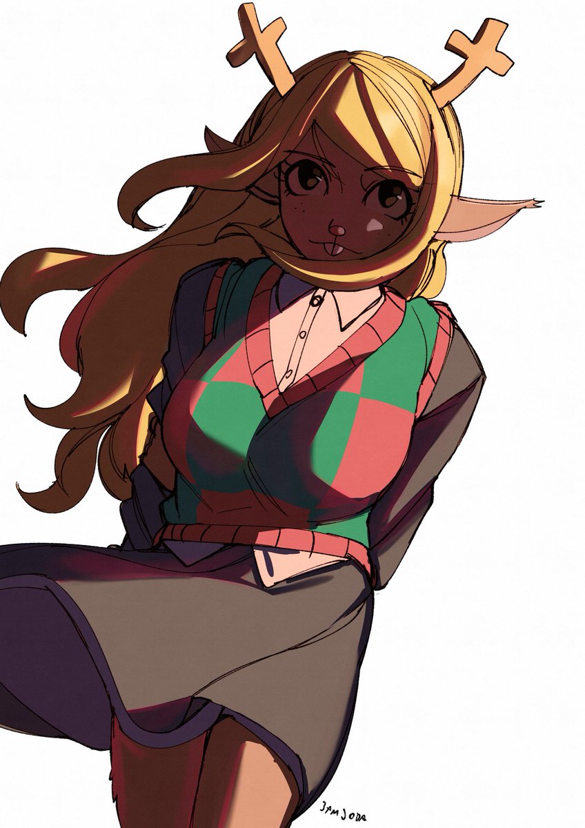 3amsoda's tweet photo. (deltarune chapter 5) noelle holiday https://t.co/WQl1nT8Uhb