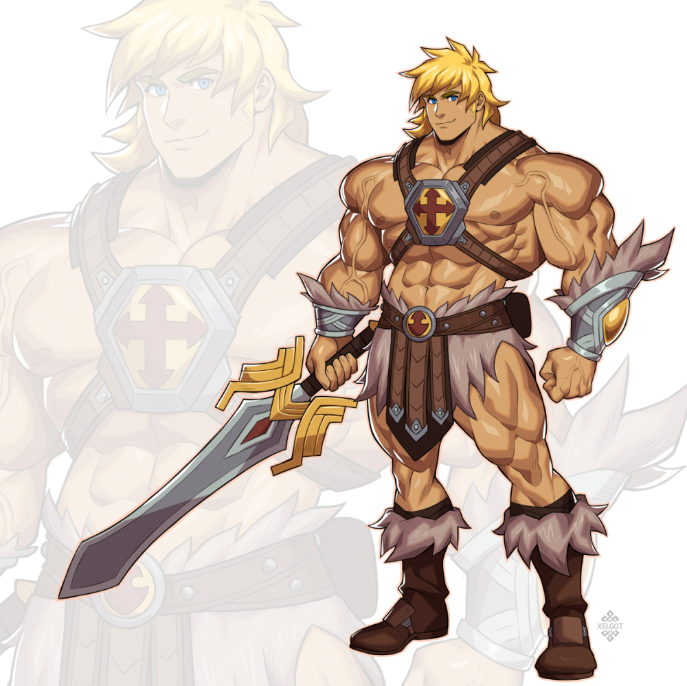 xelgot's tweet photo. My rendition of He-Man ⚔️

Full process + other versions at patreon 🔥 https://t.co/GQ1sbWNZTu