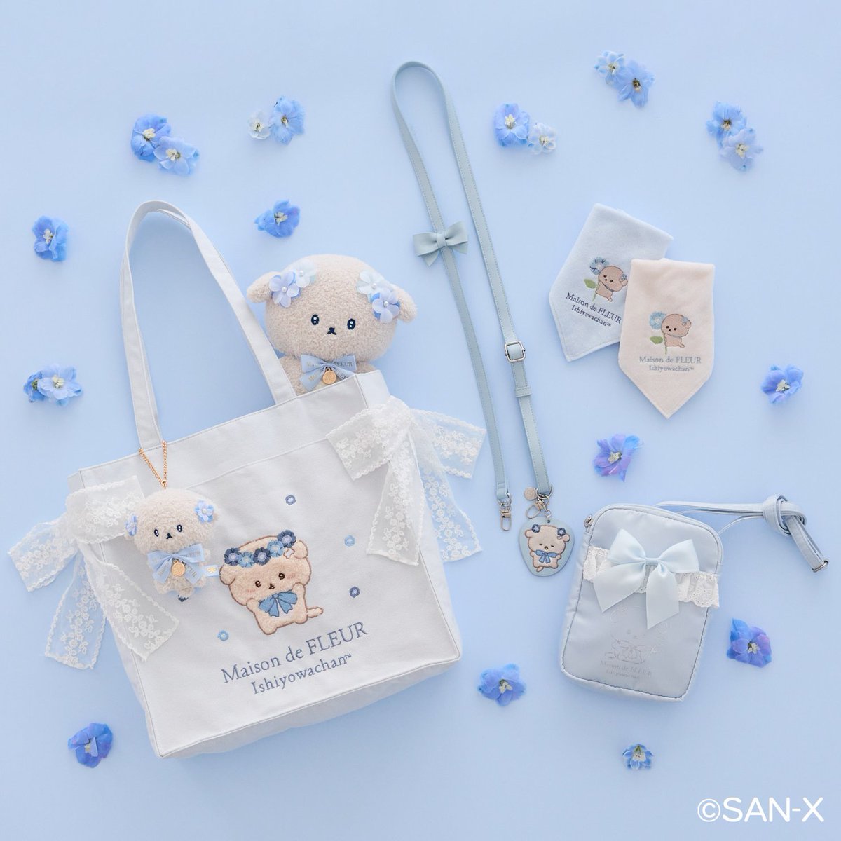 sanx_official's tweet photo. 大人気ブランド「Maison de FLEUR」と
いしよわちゃんの特別コラボアイテムが初登場✨ 
 
限定アートを使用した新作
全6アイテムを展開いたします🎀
ポストカードのノベルティも🎶
 
⬇詳しくはこちらをチェック！
https://t.co/0KN0B7S5ao https://t.co/aVxd2Shfda