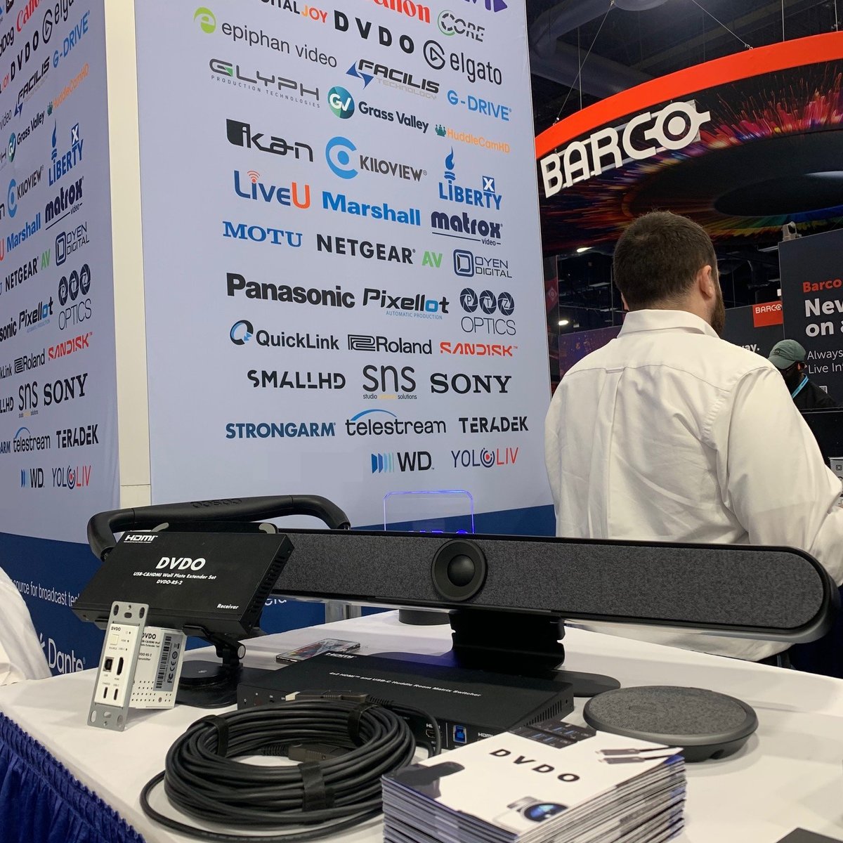 dvdosystems's tweet photo. Thank you Broadfield Distributing for showcasing DVDO products in your booth during #InfoComm2026! 🙌
We truly appreciate your support and look forward to continuing to grow together! 🚀
#DVDO @InfoComm #ProAV #Distribution #SignalManagement #AVTechnology #InfoComm #AVtweeps https://t.co/pkeZZ8v8p0