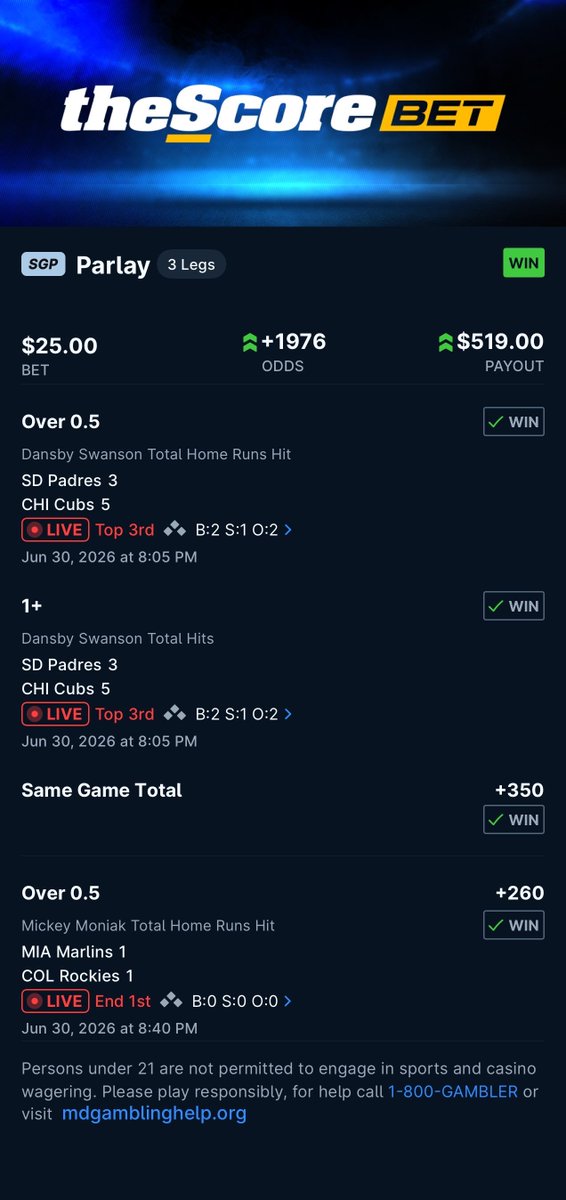 HomeRunPredict's tweet photo. We love a green slip. I will pick a giveaway winner in a hour, so there is more time to enter. https://t.co/GyXgvmsqtu