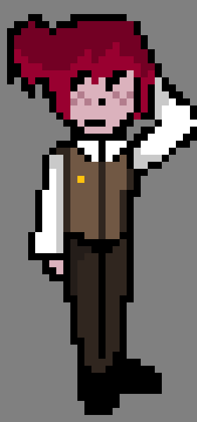 markdoesart421's tweet photo. on the topic of pixel art here's my first attempt at it in years :-) his name is rowan he's a deltarune oc i may or may not have made just to ship him with flowery and by extension ship myself with flowery https://t.co/y1eJ1R7zED