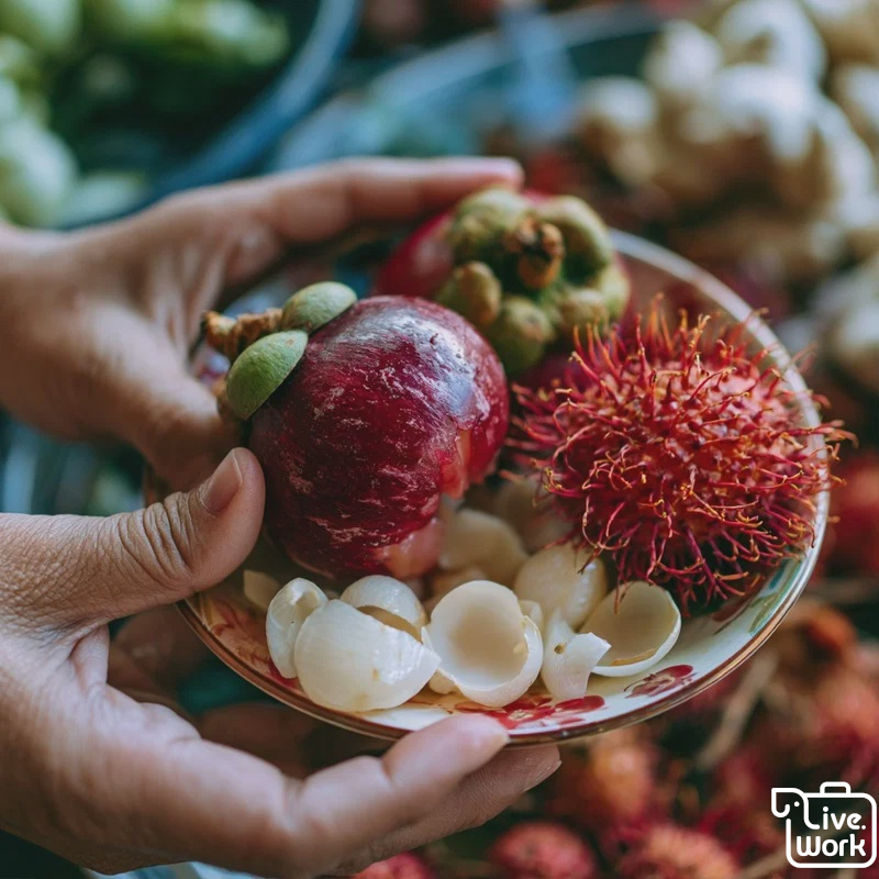 LaWiThailand's tweet photo. Mangosteen: pick deep purple, slightly springy, heavy fruit for creamy-sweet segments. Rambutan: choose bright, firm, fresh spines for crisp juicy bites—peel over a bowl to stay tidy. #ThaiFruit #Mangosteen #Rambutan

Visit us at https://t.co/kJ4ejVmSKp https://t.co/A3LC02zobb