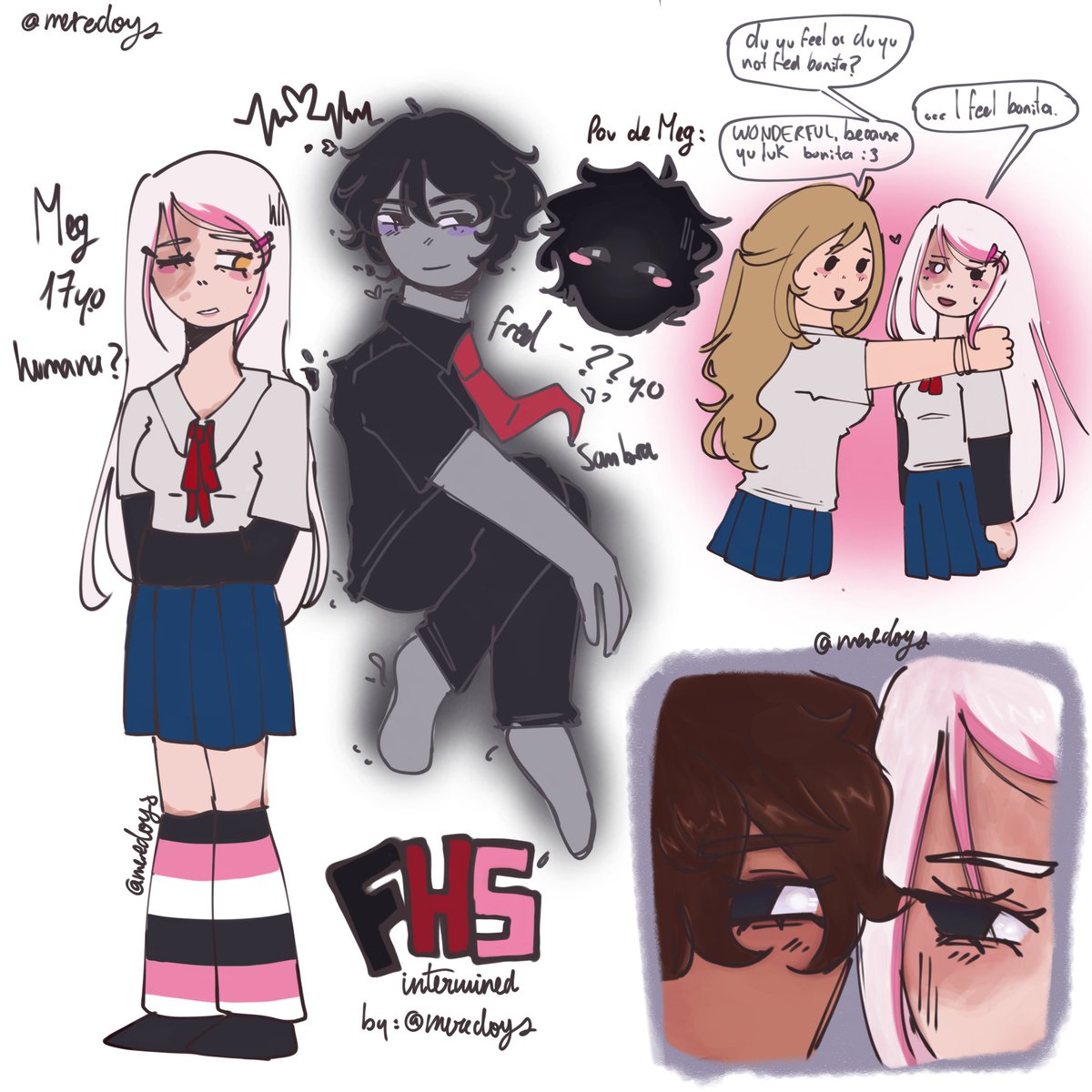 meredoys's tweet photo. ola hice un au sobre meg y fred denme bola ola ola fichas de info abajo uwu

#fhs #fhstwt #fnafhs https://t.co/ebYUcL6an6