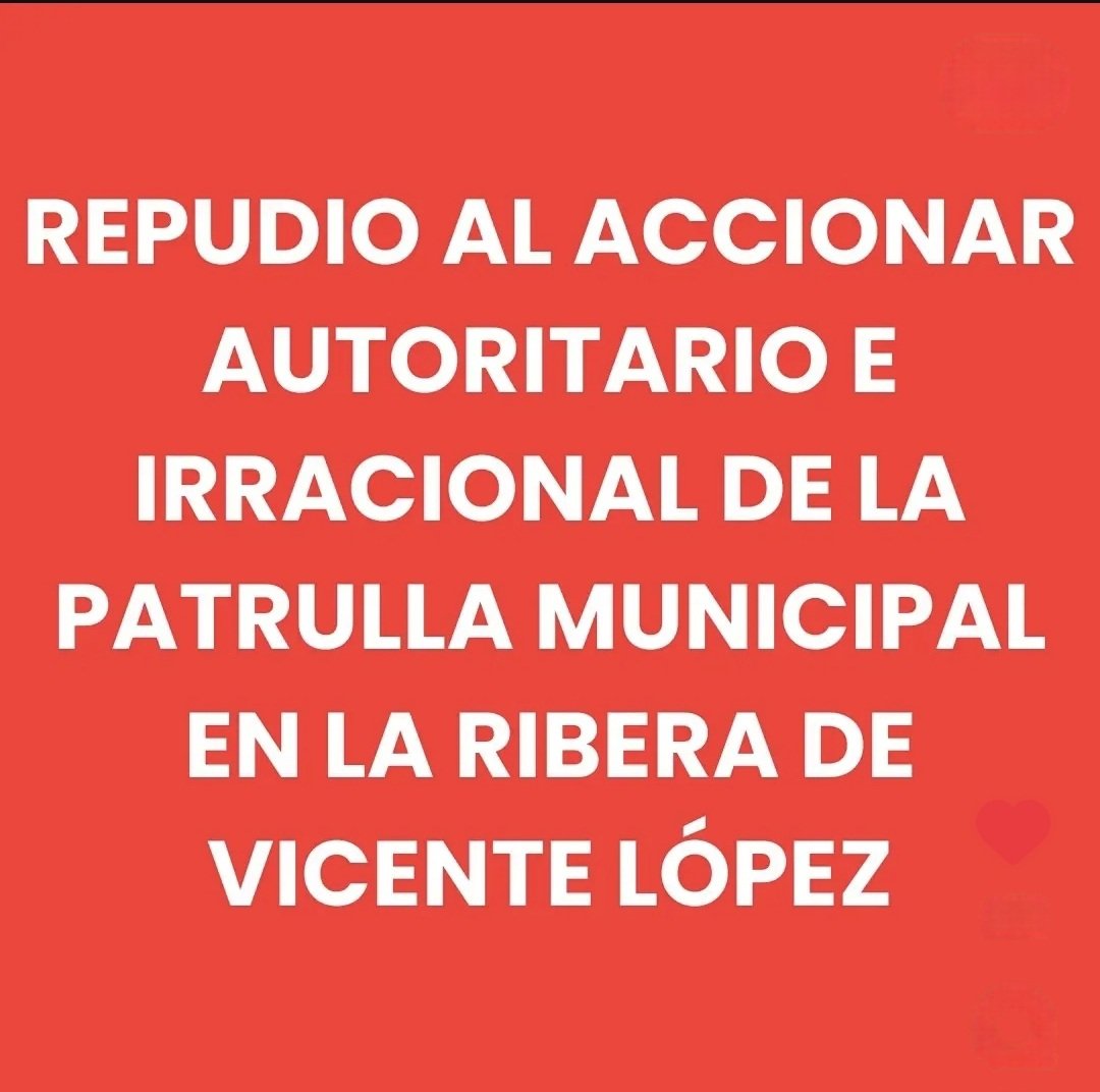 cardoruso's tweet photo. @VivamosVL
Estuve en varios Parques Nacionales y reservas naturales en Argentina y en alguns también fuera del país.
Jamás vi semejante "disposición" (si es que realmente existe) tan absurda!

Levantado de IG, y publicado por @movidaambientalvl
EN EL PARQUE NATURAL LA LUCILA (EN LA RIBERA DE Vte LÓPEZ) NO SE PUEDE TOMAR FOTOGRAFIAS DE AVES:
Así se lo manifestó un agente de la Patrulla Municipa a un inteqrante de la Mesa de Gestión Ambiental de Vicente López, socio de Aves Argentinas y miembra del Club de Observadores de Aves de Vicente López. El agente de la Patrulla se acercó al lugar por orden del Centro de Monitoreo "para identificar a un masculino fotografiando pajaritos". El agente lo había estado observando y siguiendo sus movimientos. Finalmente se le acercó v le diio que había cometido una contravención pues allí estaba prohibida la "fotografía profesional", que debía contar con un permiso municipal. Además, le pidió documento, sus datos personales y lo instó a dejar de fotografiar "pajaritos."
No tenemos conocimiento de que exista dicha prohibición v ninguna cartelería lo informa. Estos días en el Parque Natural La Lucila se observó una especie de ave migratoria que es muv poco frecuente que llegue a estas coordenadas geográficas: el Cachudito Pico Amarillo (familia de los tiránidos). Las condiciones meteorológicas de aver eran ideales para buscarlo, fotografiarlo v compartir información. Logró hacer sólo una fotc (publicada aquí) antes del incidente Es lamentable e inadmisible aue un vecino hava tenido que sufrir un accionar irracional y cercano al abuso de autoridad por parte de un agente de la Patrulla municipal.
Cabe destacar que la persona que fue hostiqada tiene 76 años v desde hace un largo tiempo realiza excelentes registros fotográficos de aves que, de manera gratuita, pone a disposición de la difusión e investiqación en biodiversidad, del programa Escuelas Sustentables de Vicente López, etc. También son de su autoría gran parte de las fotos que fueron utilizadas por CABA cuando los estudiantes eliaieron el ave de la ciudad Repudiamos este tipo de acciones de amedrentamiento eiercidas por la Patrulla Municipal en diferentes circunstancias hacia las personas
Exigimos a las autoridades que arbitren las medidas y cuidados correspondientes para que hechos semeiantes no vuelvan a suceder.