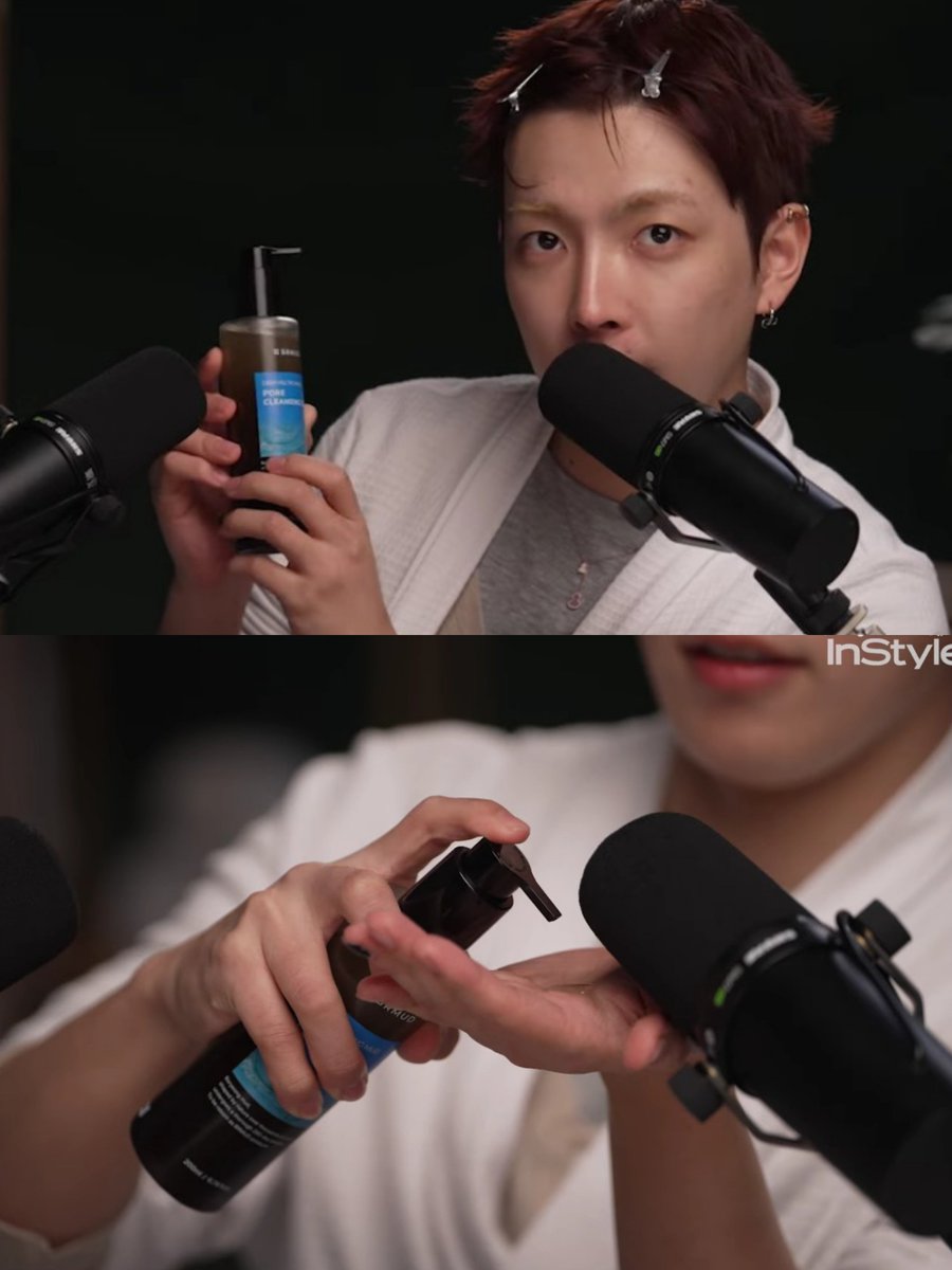 KHJ_H0NGSTYLE's tweet photo. [260629] HONGJOONG ASMR Skincare Routine with Instyle ✨

Cleansing Oil from @brmud_official
Deep Melting Mud Pore Cleansing Oil 200ml
🔗 : https://t.co/PvtUrTxL7V
🔗 : https://t.co/9zlHJXSX8Z

#HONGJOONG #홍중 #ホンジュン 
#ATEEZ @ATEEZofficial #BRMUD https://t.co/Po1bCnYoQ4
