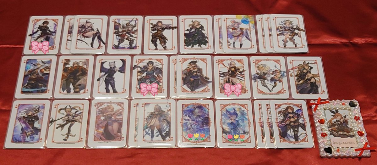 megutamonn's tweet photo. 【交換】
グラブル グラサイキッチン トランプ

譲→画像1〜3枚目

求→画像4〜5枚目
　　詳細は5枚目に記載しています

郵送交換希望
検索からでもお気軽にお声がけください🙇‍♀️ https://t.co/xgQ9XPYoAl