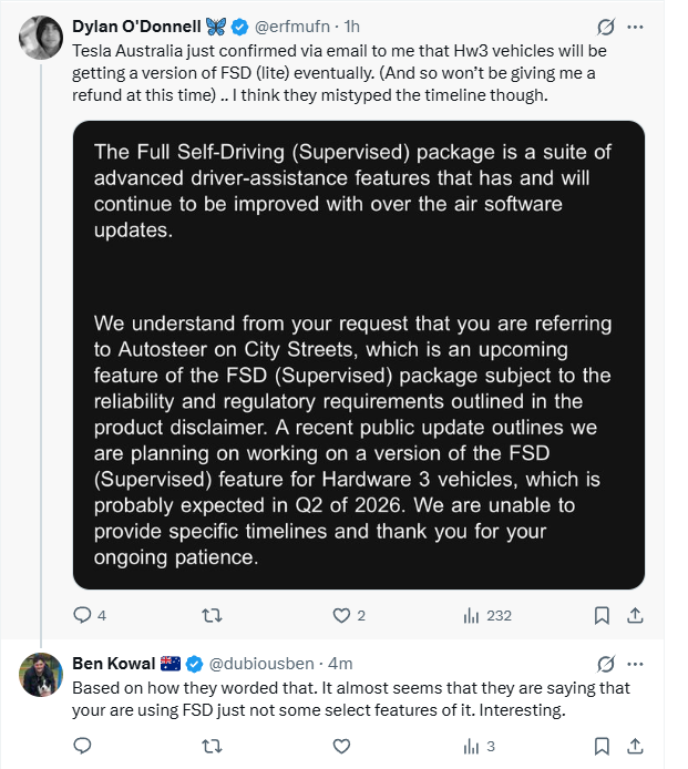 HachikoTesla's tweet photo. AU HW3 owners... https://t.co/gB2YQImaF0