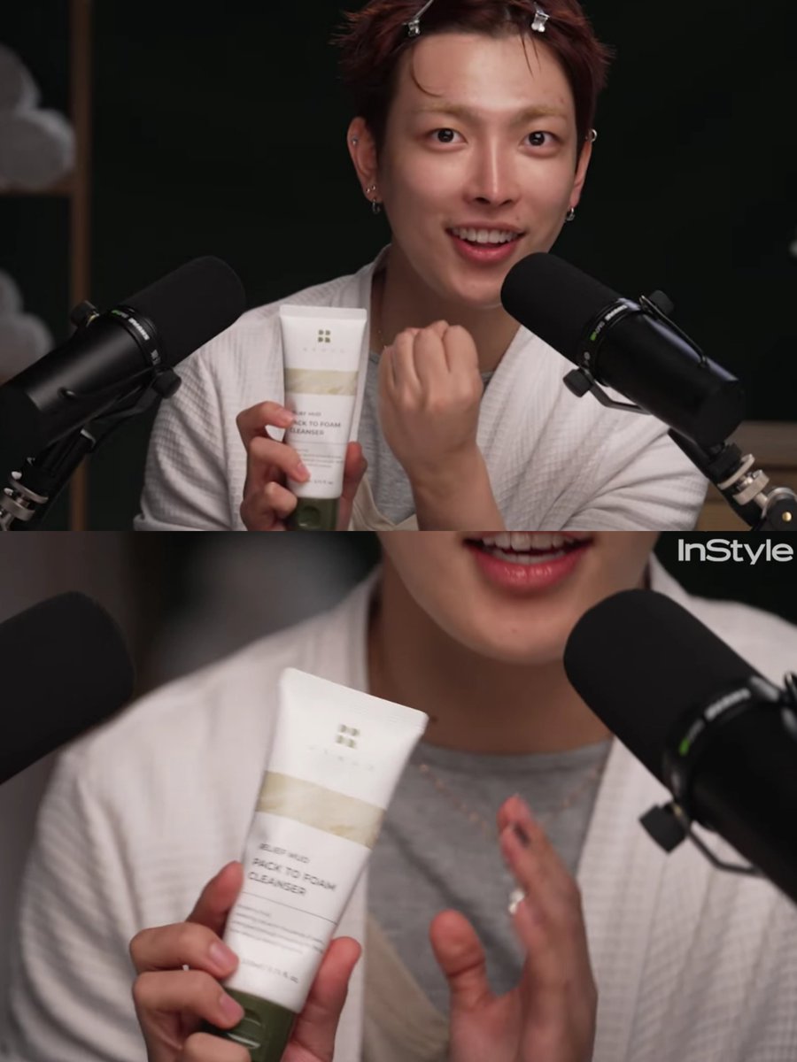 KHJ_H0NGSTYLE's tweet photo. [260629] HONGJOONG ASMR Skincare Routine with Instyle ✨

Foam Cleanser from @brmud 
Relief Mud Pack To Foam Cleanser 110ml
🔗 : https://t.co/BUWJS0mmCG
🔗 : https://t.co/wllS6yJ9lJ

#HONGJOONG #홍중 #ホンジュン 
#ATEEZ @ATEEZofficial #BRMUD https://t.co/Kzh0IoBU4q